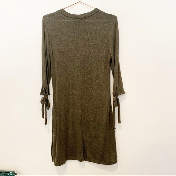 Lulu’s Tie a Little Love Olive Green Dress - Picture 5 of 7